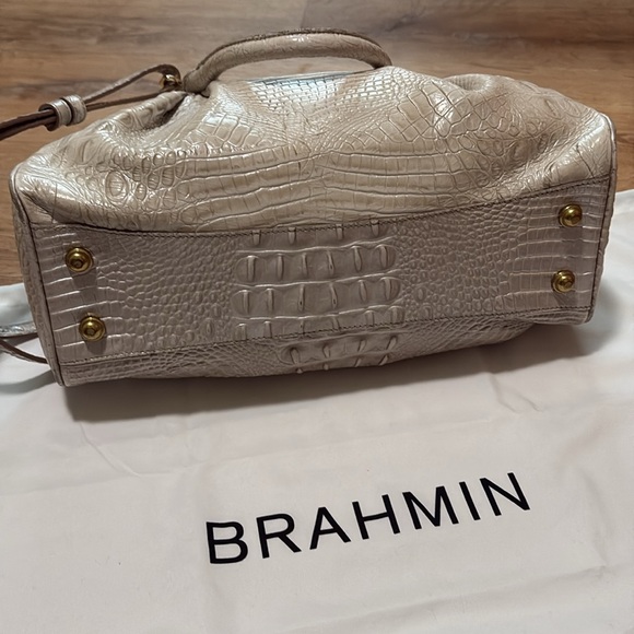 Brahmin satchel Shoulder Cream Purse - Picture 5 of 7